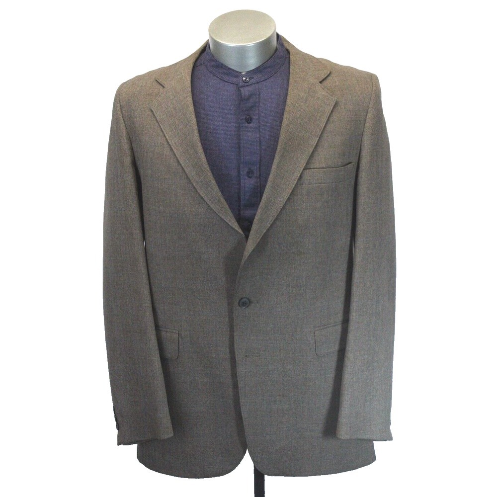 vintage 80s mens brown Levis knit blazer jacket sport suit coat retro 42 L